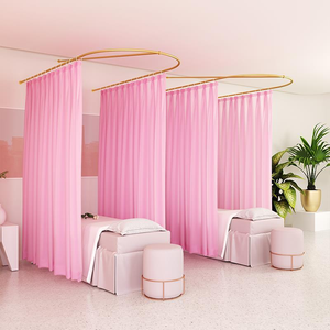 Cortina Divisoria para Salón de Belleza Sal Beauty, en Forma de U, Translúcida, con Barra para Cortinas, para Salones de Salud - Product Image 6