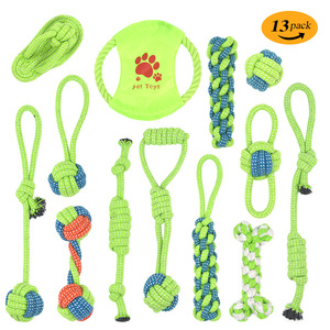 Groothandel Op Maat Milieuvriendelijk Huisdier Hond Kauw Speelgoed Luxe Interactieve Katoenen Touw Halter Bal Voor Honden - Product Image 1