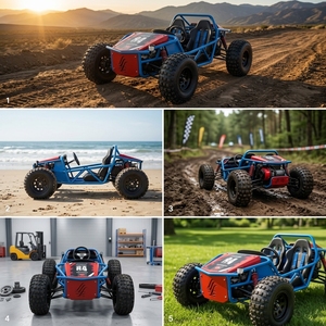 Buggy de Carreras Monoplaza a Gasolina con Tracción de Cadena, 212cc, 4 Tiempos, Neumáticos Grandes Antideslizantes, para Adultos, Parque de Diversiones al Aire Libre - Product Image 1