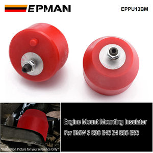 EPMAN เครื่องยนต์ด้านหน้า L&R ติดตั้งฉนวนกันความร้อนสําหรับ BMW E36 E46 ขนาดกะทัดรัด Z3 Z4 อินไลน์ 6CYL 85A ยูรีเทน EPPU13BM - Product Image 1