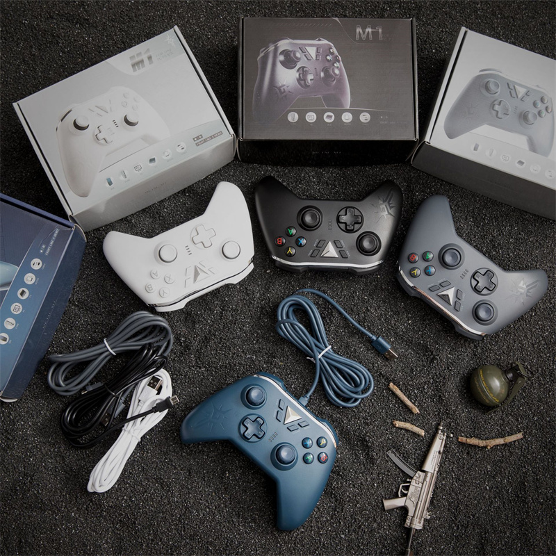 Беспроводная игровая консоль BT для ПК, Портативный Двойной вибрационный игровой джойстик, геймпад для Xbox One, пользовательский контроллер ps4, игровой контроллер