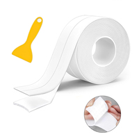 Ruban d'étanchéité PVC TOBS pour salle de bain, étanche, pour évier de cuisine, douche, joint de carrelage, bande de calfeutrage murale, ruban de bordure pour salle de bain et cuisine