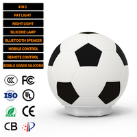 EGH 2026 Meilleure Vente Lampe de Chevet 4-en-1 avec Bruit Blanc, Haut-parleur Football et Lampe Tactile en Silicone pour Chambre
