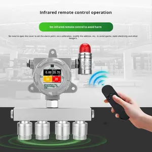 Quatro-em-um gás analisador detector fixo VOC oxigênio metano CO concentração alarme refrigerante vazamento detector - Product Image 2