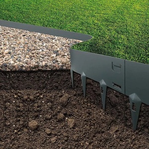 Bordatura per Aiuole Basse in Acciaio Tagliato al Laser, Moderna, Flessibile, Verniciata a Polvere, Ecologica per Giardino, Prato, <span class=keywords><strong>Esterni</strong></span> e Decorazioni Paesaggistiche - Product Image 4