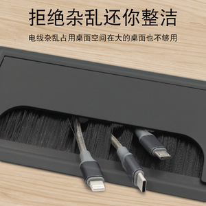 ฝาครอบกล่องสายเคเบิล Suzhou Science Popularization ขนาด 80x160 มม. ทำจากพลาสติก ABS สไตล์โมเดิร์นเรียบง่าย สำหรับโต๊ะทำงานและตู้วางทีวี - Product Image 3