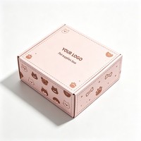Boîte d'expédition en gros pour chiens et chats, personnalisable avec logo, en papier, pour emballage de jouets, vêtements et friandises pour animaux, imprimée à l'encre de soja