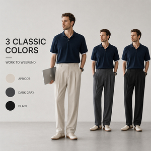 Lyocell <b>Linen</b> Blend <b>Men's</b> Draped <b>Casual</b> Pants Solid Color Long <b>Trousers</b> Custom Logo Premium Soft Breathable Summer Bottom - Product Image 4