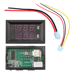Màn Hình LED Kép Màu Xanh + Đỏ 0.56 "Máy Đo Điện Thế Ampe Kế Kỹ Thuật Số DC 100V 10A Bảng Điều Khiển Ampe Kế Hiện Tại Máy Đo Điện Áp Với Các Đường Dây Nóng - Product Image 4