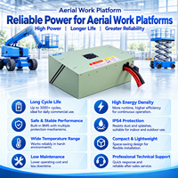 Batterie au lithium LiFePO4 personnalisée 24V 36V 48V 100Ah 150Ah 200Ah pour plateforme de travail aérienne (AWP) et traction de nacelle élévatrice à ciseaux