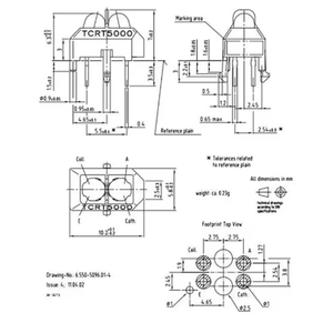 TCRT5000 โฟโตอิเล็กทริคเซนเซอร์แบบสะท้อนแสง TCRT5000L - Product Image 5
