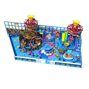 Custom Ocean Theme Kids Indoor Entertainment Center Child Amusement Park Equipment Toddler con Ball Cannon Playground