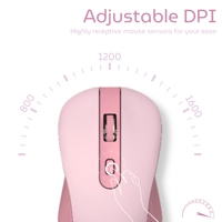 Mouse Nirkabel OEM Portabel untuk PC Kantor, Mouse Senyap untuk Laptop, Mouse Optik Ergonomis, Mouse Nirkabel 2.4G