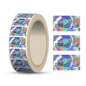 Tùy chỉnh làm mất hiệu lực không thấm nước A4 dán ba chiều chết cắt Vàng đề can cho chai niêm phong phá hủy bao bì nhãn - Product Image 3