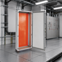 Armoire de distribution électrique sur pied assemblée, coffret électrique, boîtier de distribution personnalisé