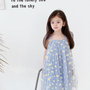 Nuevo Estilo, Diseño Lindo, Vestido de Gasa con Estampado Floral y Mangas con Volantes para Bebé Niña Princesa - Product Image 3
