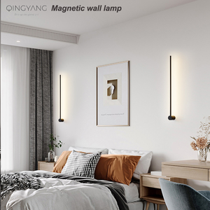 Decorazione per la casa moderna lampada da parete a LED 5200mA ricaricabile con telecomando a colori portatile luce magnetica per corridoio - Product Image 4