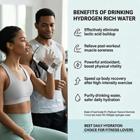 Generador de Agua Hidrogenada de Alta Eficiencia de 1.5L con Certificación FDA y CE, Botella de Agua Hidrogenada de Venta Caliente con Producción de Hidrógeno en 5 Minutos