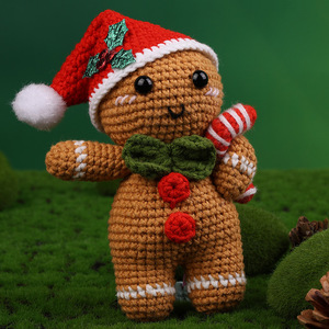 Kit de <span class=keywords><strong>crochet</strong></span> bricolage pour débutants Kit d'<span class=keywords><strong>animaux</strong></span> au <span class=keywords><strong>crochet</strong></span> de Noël personnalisé pour cadeau - Product Image 1