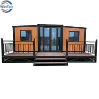 Maison modulaire à bas prix WinFair Maroc, 2 chambres, préfabriquée, maison préfabriquée en conteneur avec terrasse, maison modulaire fabriquée en Chine