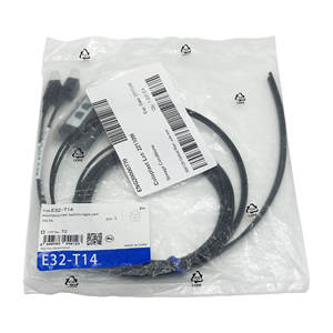 Capteur photoélectrique à faisceau traversant E32-T14 de qualité supérieure, tête à filetage M4, câble de 2 m, IP67, sortie NPN/PNP, industriel - Product Image 1