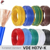 Fil électronique certifié VDE de qualité en gros 300V tension nominale multibrin fil électronique à un noyau
