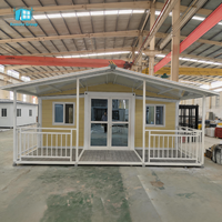 Maison modulaire populaire à 2 chambres en conteneur, plans complets, maison conteneur extensible avec cuisine et salle de bain, maison préfabriquée
