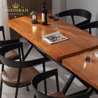 Foshan restaurant table à manger ensemble taille personnalisée café lait thé boutique tabouret décontracté restauration rapide restaurant table à manger et chaise ensemble