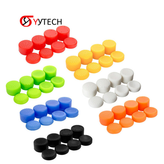 SYYTECH 8 in 1 Controller Silicon Thumbstick Cover Case Cap Kit for PS4 Xbox 360 PS3 Game Accessories