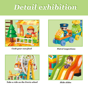 FEELO FL42008 bricolage grande roue vue sur la rue jouet bloc de construction ensemble pour enfants intérieur Playhouse jeu jouet - Product Image 3