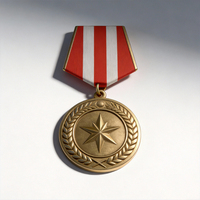 Médaille d'honneur personnalisée en métal, ruban, barrette, badge, épingle en émail, boîte en bois scintillante, thème sportif, technique de moulage - Fabricant direct