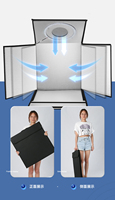 Tente de tir photographique Boîte à photos Boîtes à lumière LED Studio Soft Box Softbox avec arrière-plans en PVC