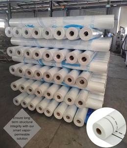 Membrane d'étanchéité respirante et résistante aux UV en HDPE/PE/PP écologique pour la construction murale extérieure - Product Image 1