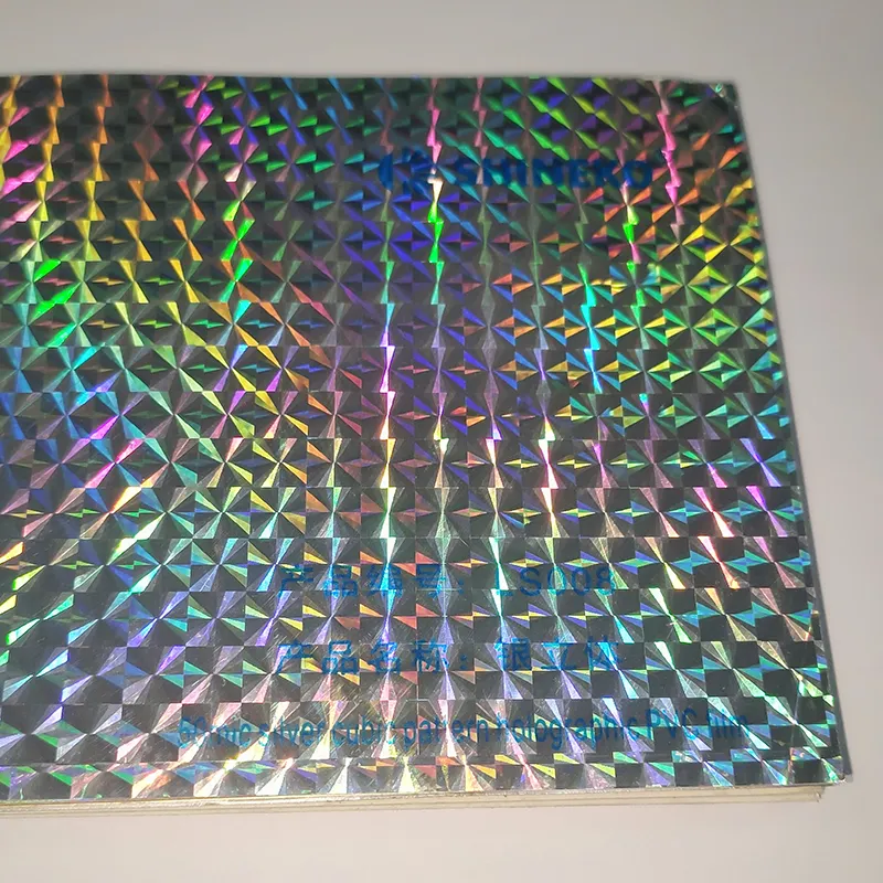 OEM Holo graphic Custom Heiß folie Regenbogen Laser Hologramm Laminierung Film/Folie für die Verpackung