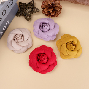 ดอกกุหลาบผ้าประดับตกแต่งสำหรับผม รองเท้า กระเป๋า งานแต่งงาน DIY ทำมือ ลายดอกคามิลเลีย ต้นกำเนิดจินหัว ฤดูใบไม้ร่วง 2025 - Product Image 3