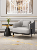 Chaise de canapé d'accent d'hôtel de haute qualité, fauteuil de loisirs confortable, chaise en tissu de velours pour salon