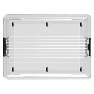 Venta caliente 90l <span class=keywords><strong>Caja</strong></span> de almacenamiento de plástico plegable transparente para la venta - Product Image 6