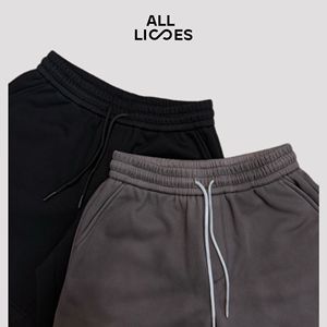 กางเกงขาสั้นผ้าแคนวาส All Lies สำหรับทุกเพศ ผ้าฝ้ายผสมไมโครอีลาสติก ระบายอากาศได้ดี เอวกลาง มีเชือกผูก ใส่สบาย เหมาะสำหรับทำงาน ฤดูใบไม้ผลิ 2026 - Product Image 2