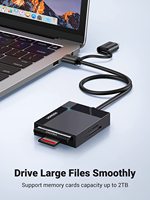Lecteur de carte SD UGREEN CR125 40755 USB C USB 3.0 Adaptateur multi-cartes mémoire Lecteur de carte externe SD MS CF Compact Flash pour appareil photo