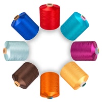 Fil 100% polyester DTY 180D/48F, certifié Oeko-Tex, respectueux de l'environnement, fil teint en anneau de haute qualité pour la broderie