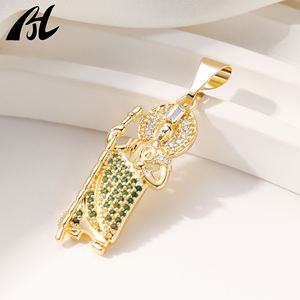 H977 Wholesale 14k Gold Plated St Jude <strong>San</strong> <strong>Judas</strong> Tadeo Pendant Religious Catholic Christianity for Jewelry with Brass Material - Product Image 2