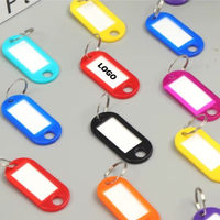 Étiquettes porte-clés en plastique PP avec anneaux pour hôtels, maisons de location et organisation des clés