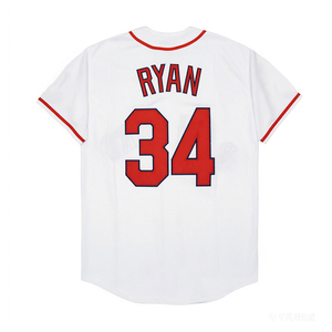 Maillots de baseball vintage pour hommes, style cousu, 7 Ivan Rodriguez, 34 <span class=keywords><strong>Nolan</strong></span> <span class=keywords><strong>Ryan</strong></span>, tailles S-3XL - Product Image 3