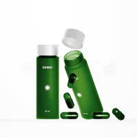 Vente en gros de capsules en verre vert personnalisées 40ml-140ml avec bouchon à vis pour sérigraphie et contenants d'emballage pour capsules