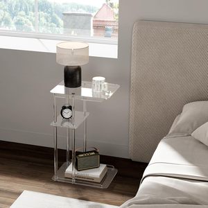 Étagère à livres moderne en acrylique, petite taille, <span class=keywords><strong>pour</strong></span> salon, <span class=keywords><strong>meuble</strong></span> de rangement latéral, étagère décorative <span class=keywords><strong>pour</strong></span> bureau à domicile - Product Image 5