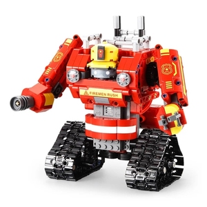 C51048w cada 2 in1 đô thị chữa cháy chữa cháy RC biến dạng xe tải finley mô hình gốc đồ chơi lepins Robot xây dựng khối giáo dục - Product Image 1