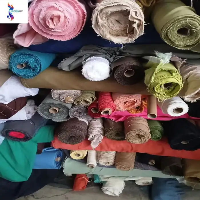 Giá rẻ sẵn sàng hàng hóa Linen còn sót lại vải Cotton Linen hỗn hợp cổ phiếu bán buôn stocklot Linen cắt miếng