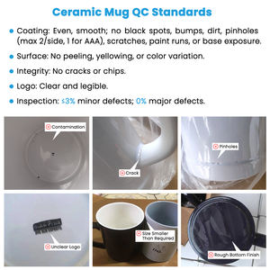 Tasse en céramique de sublimation de colorant de revêtement en gros tasse 11 Oz blancs bière café thé nouveaux cadeaux de sublimation de fête des pères mères - Product Image 2