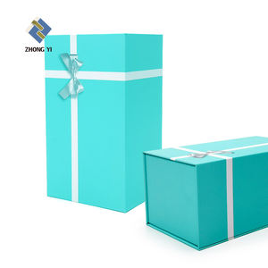 Confezione regalo con cesto magnetico in carta di cartone naturale marrone all'ingrosso - Product Image 6