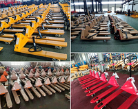 Chariot à palettes hydraulique manuel en vente directe du fabricant, capacité 1,5 à 5 tonnes, fourches à faible encombrement de 85 mm, roues en PU et nylon résistantes à l'usure